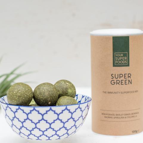 Super Green Lemon Bliss Balls